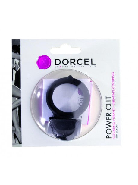 Dorcel Power Clit - Cockring Vibrant Noir pour une Stimulation Partagée 🖤✨